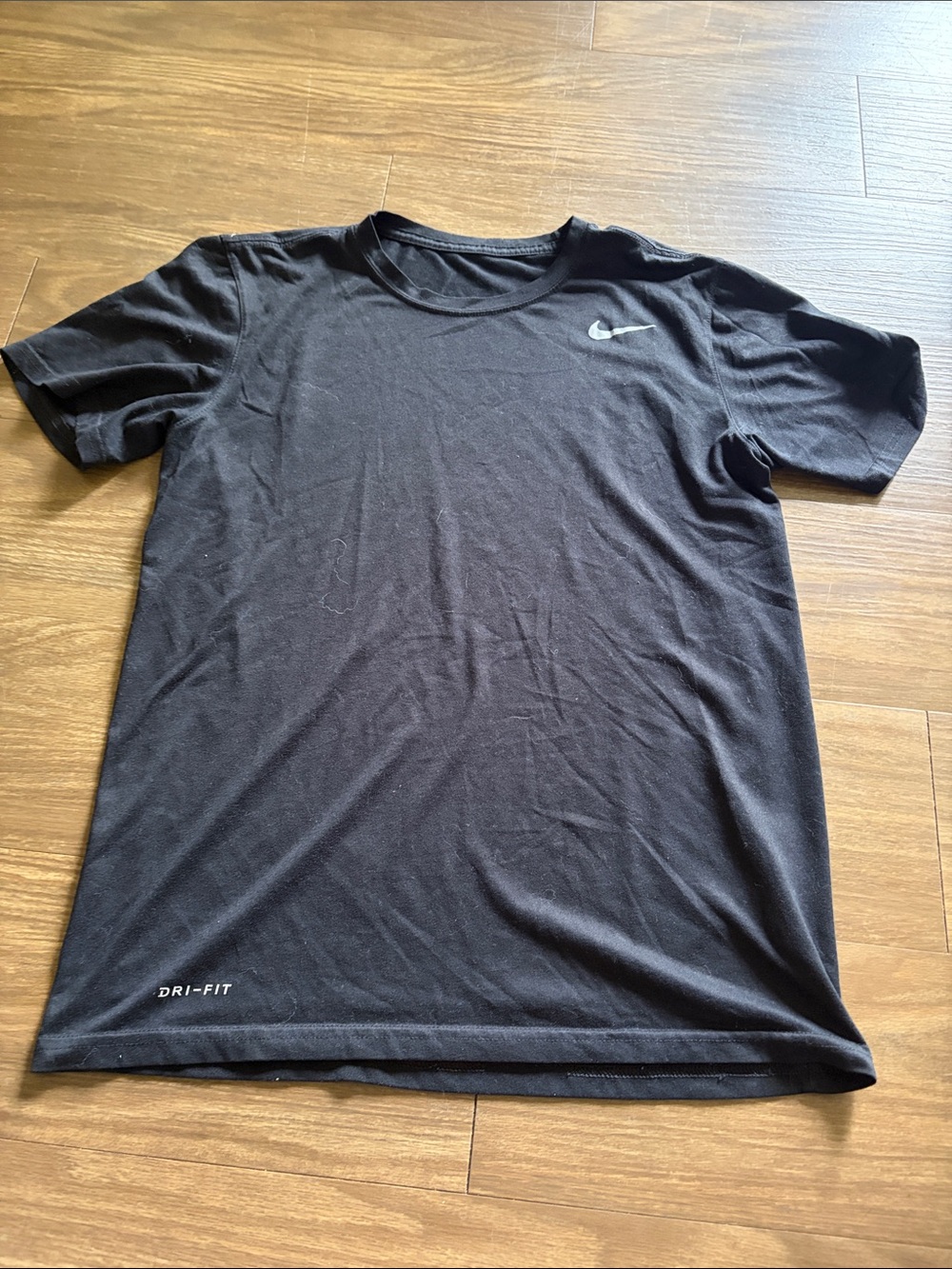 Nike Black Short-Sleeve Dri-FIT Performance Tee